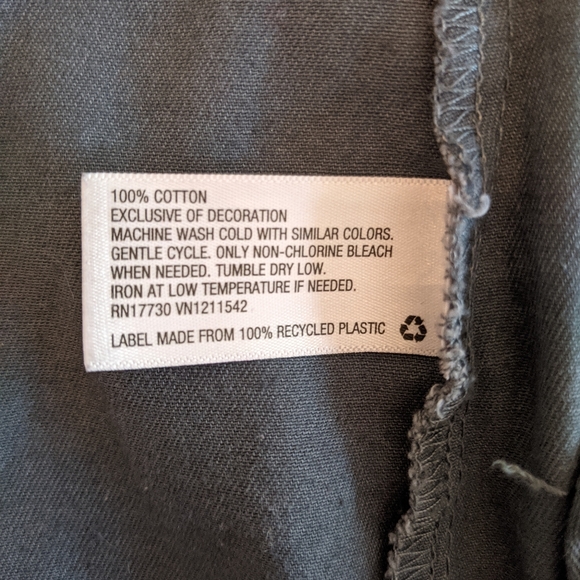 Light Weight Blue Gray Jacket w Coral Aztec Print - Picture 7 of 10